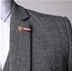 Pánský třídílný oblek slim fit pro formální příležitosti