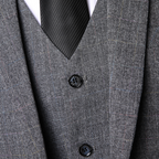 Pánský třídílný oblek slim fit pro formální příležitosti