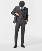 Pánský třídílný oblek slim fit pro formální příležitosti
