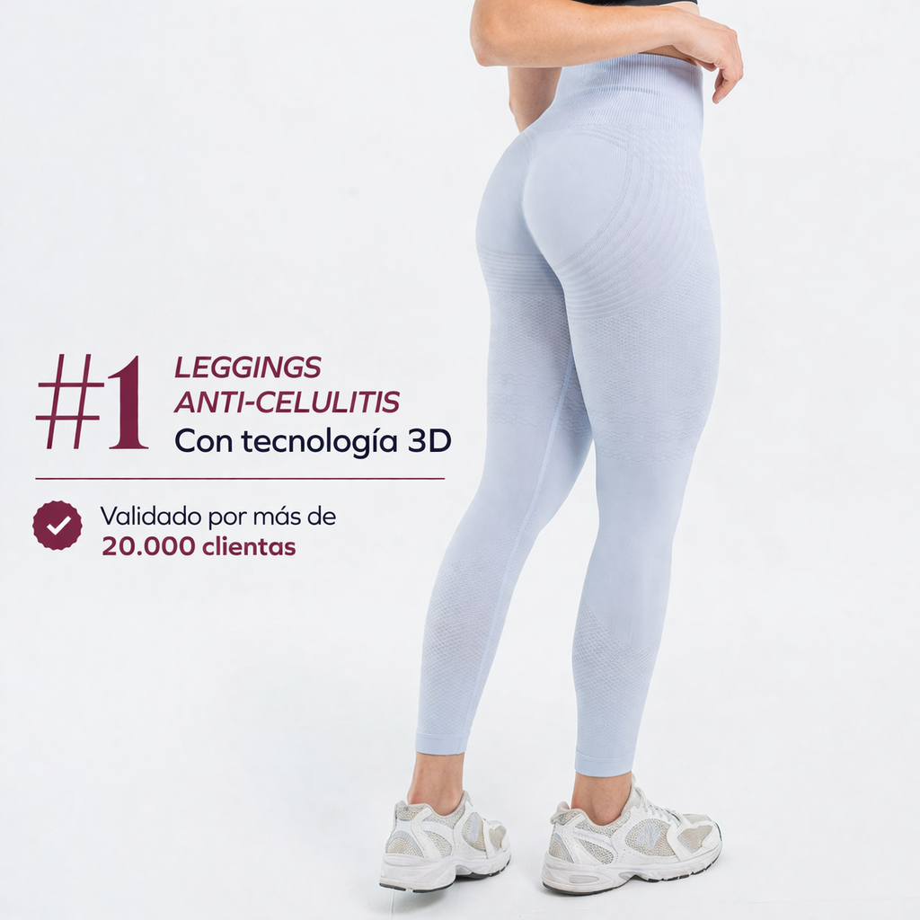 3D drenážní anticelulitidní legíny – jemná komprese