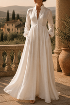 Vestido largo de estilo minimalista y elegante