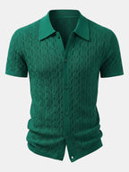 Set – jacquard košile a slim tapered kalhoty
