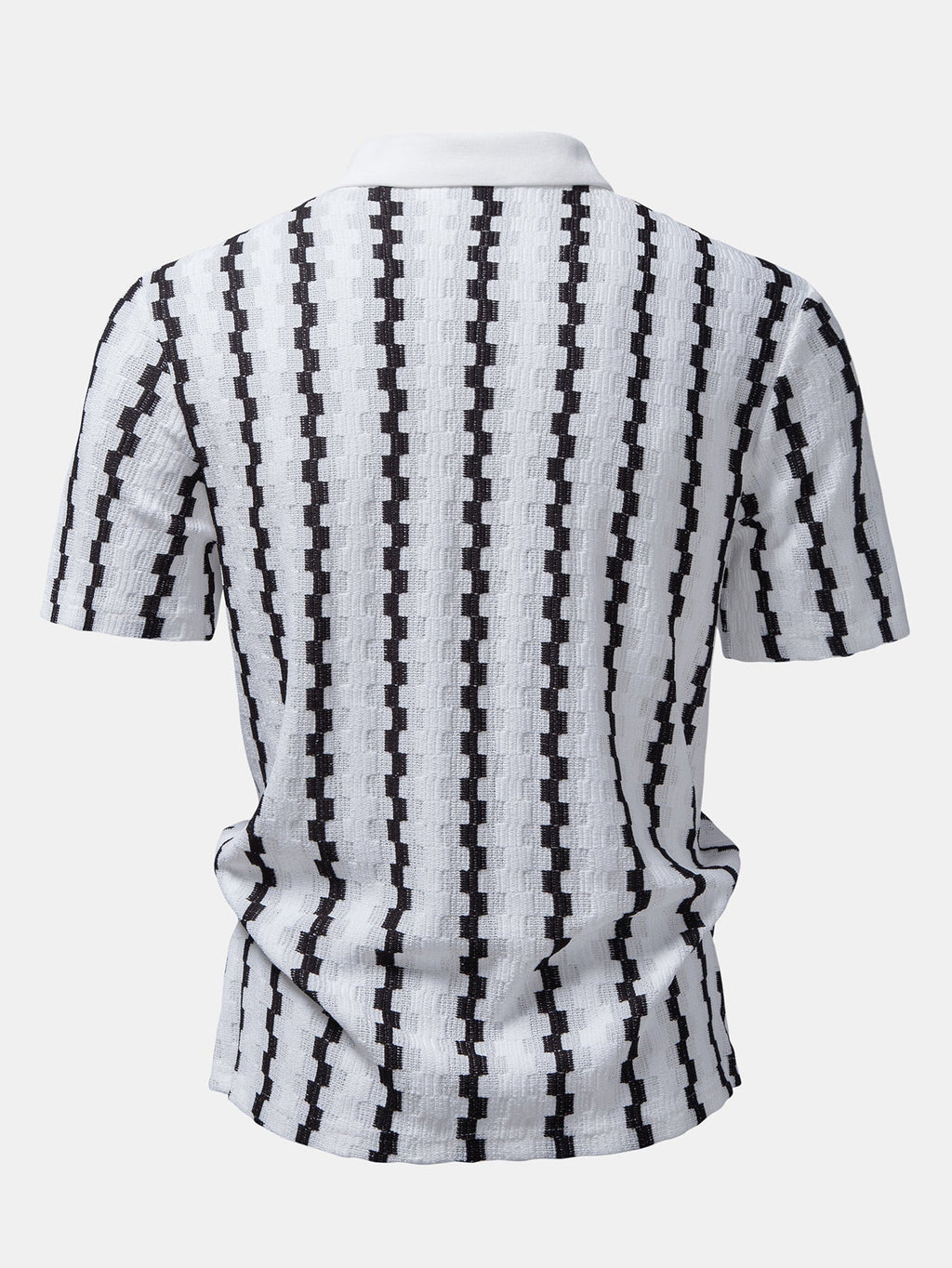 Set – kostkovaná jacquard košile a rovné lněné kalhoty