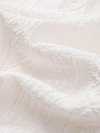 Set – geometrická jacquard košile a rovné kalhoty