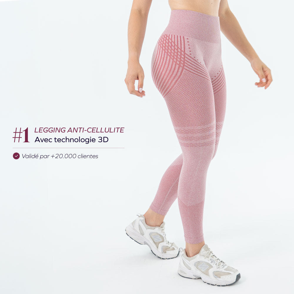 3D drenážní anticelulitidní legíny – jemná komprese