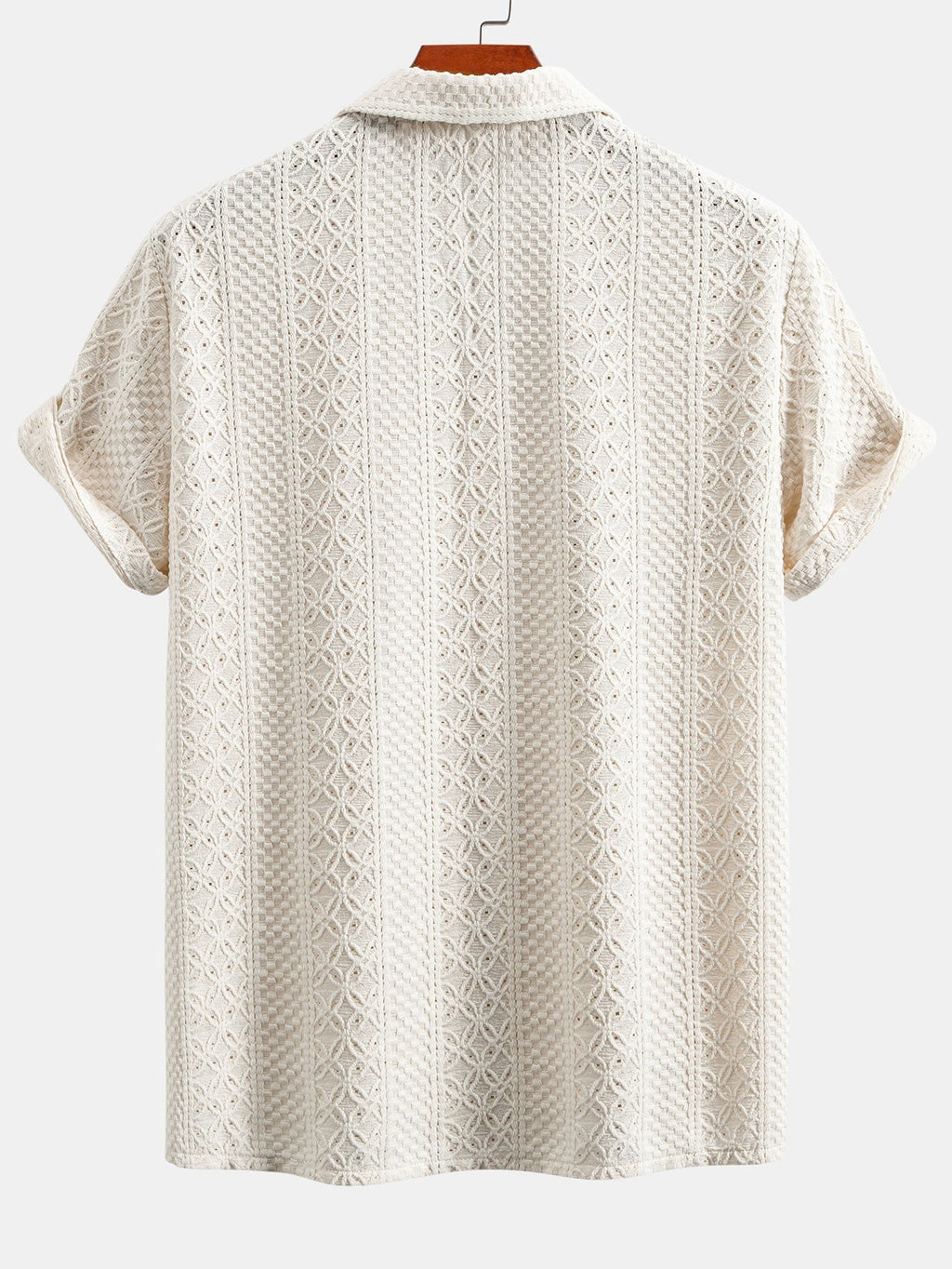 Set – kubánská jacquard košile s květinovým vzorem a rovné kalhoty