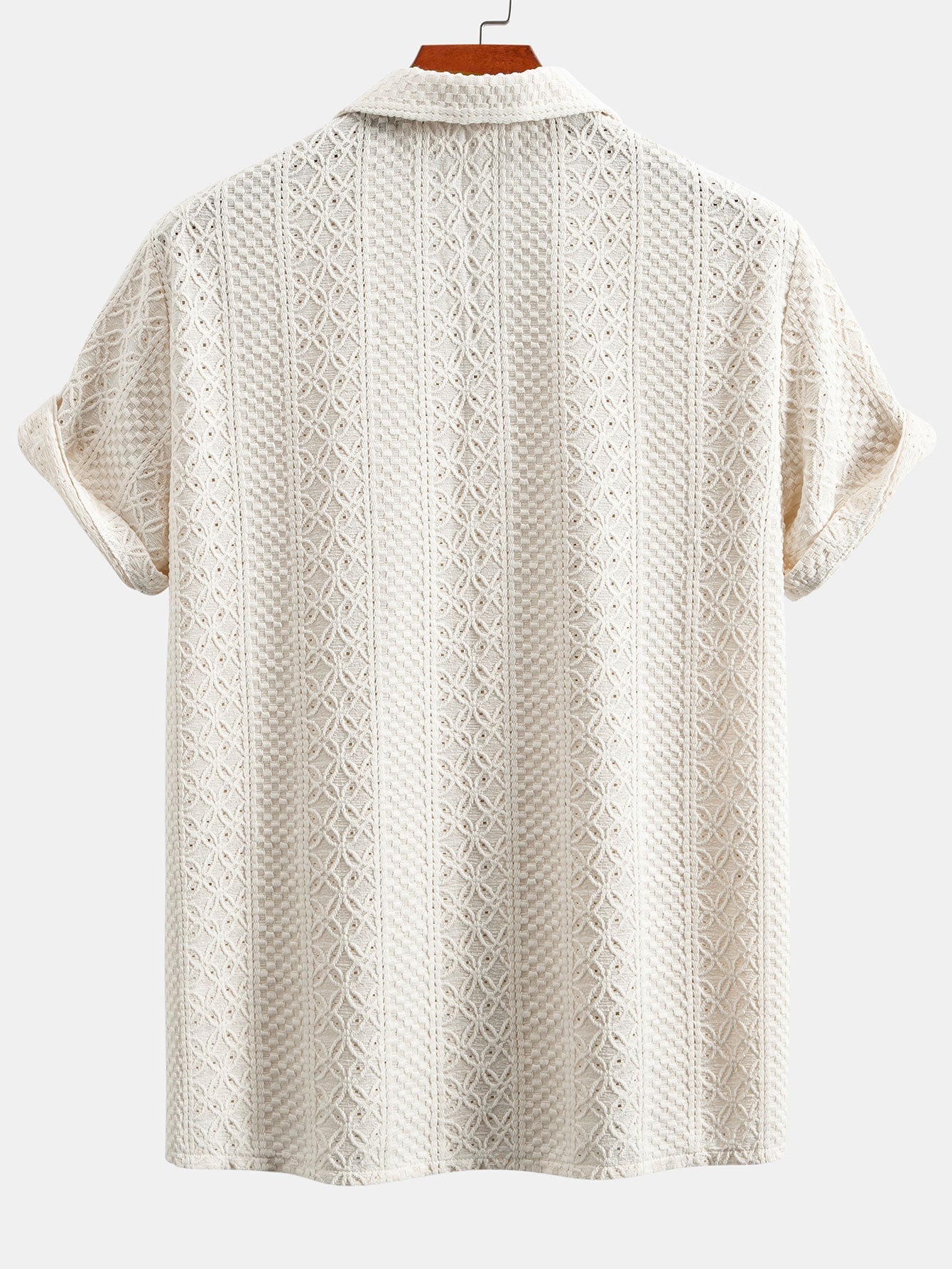 Set – kubánská jacquard košile s květinovým vzorem a rovné kalhoty