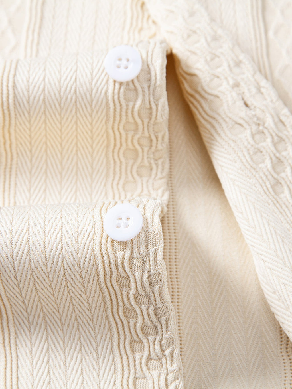Set – geometrická jacquard košile a rovné kalhoty