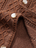 Set – geometrická jacquard košile a lněné kalhoty