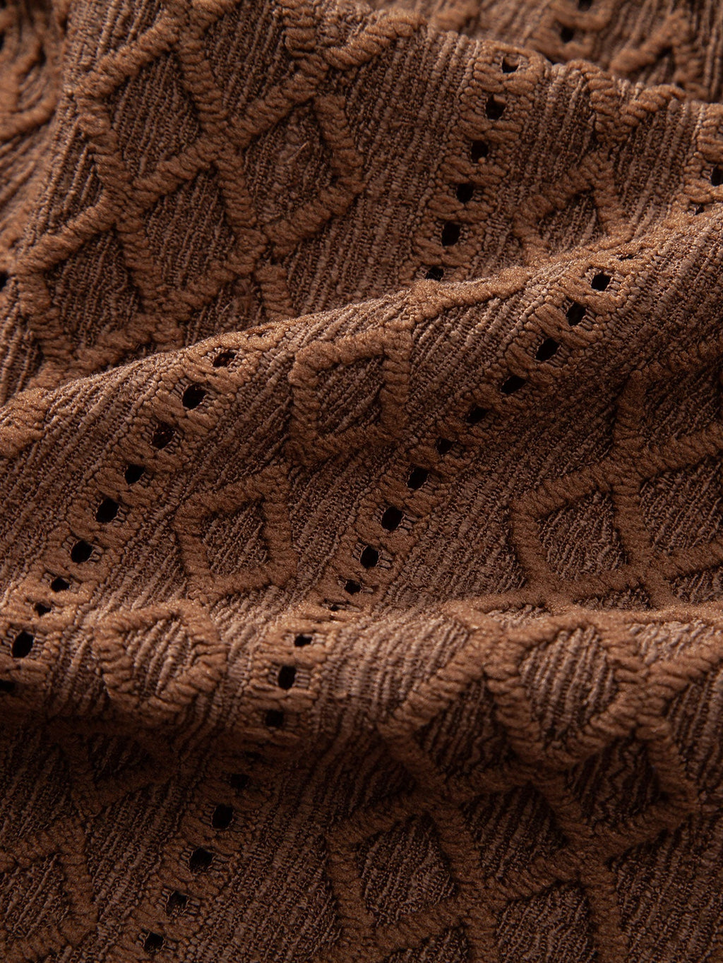 Set – geometrická jacquard košile a lněné kalhoty