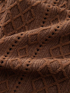 Set – geometrická jacquard košile a lněné kalhoty