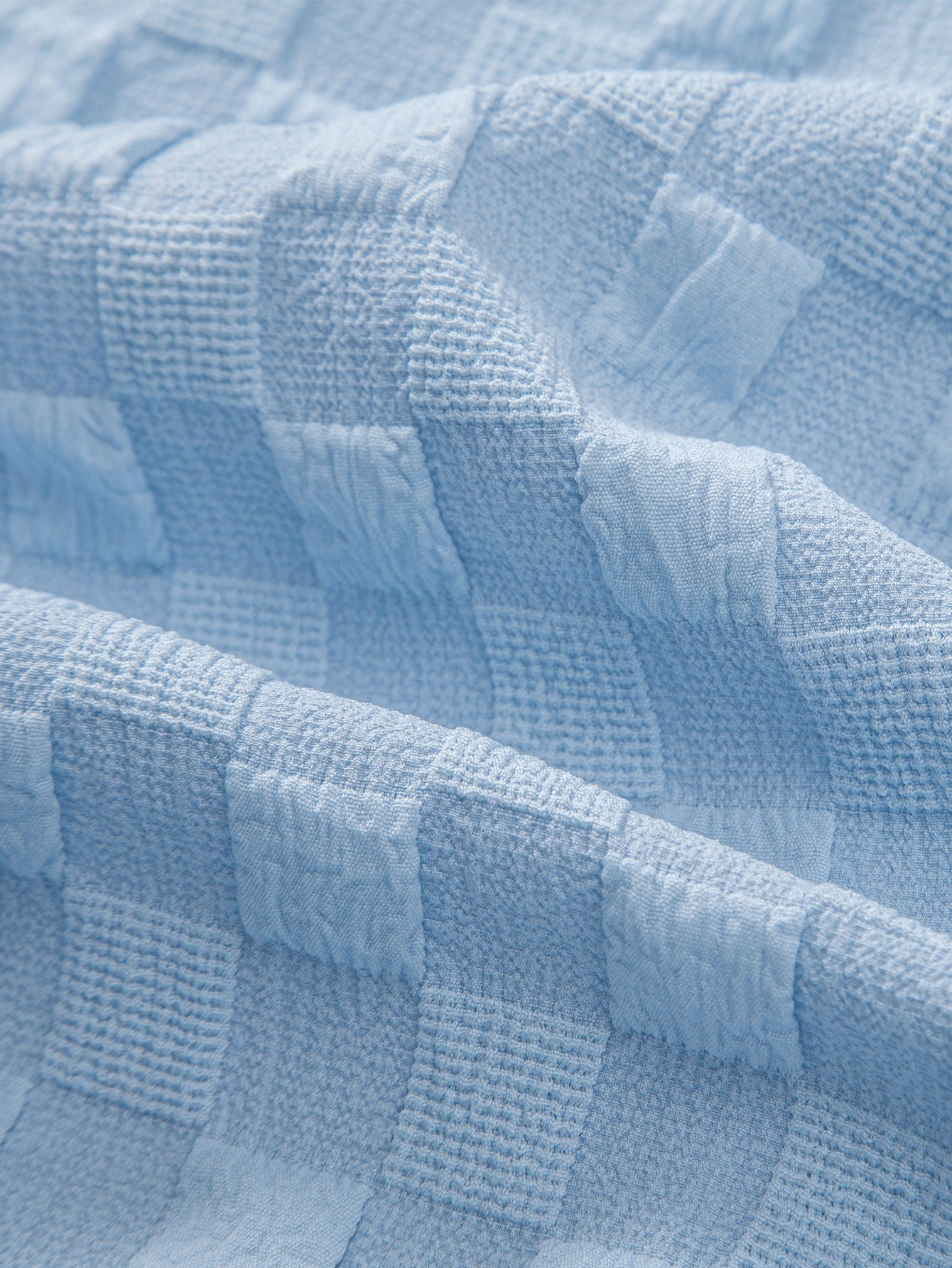 Set – košile a krátké kalhoty s kostkovaným jacquard vzorem