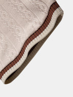 Set – polo pletené tričko na zip a slim kalhoty