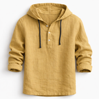 Pánská lněná košile s kapucí – casual styl
