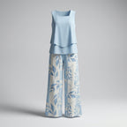 Conjunto Verano Elegante Mujer con Blusa y Pantalón