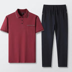 Elegantní dámský dvoudílný polo set
