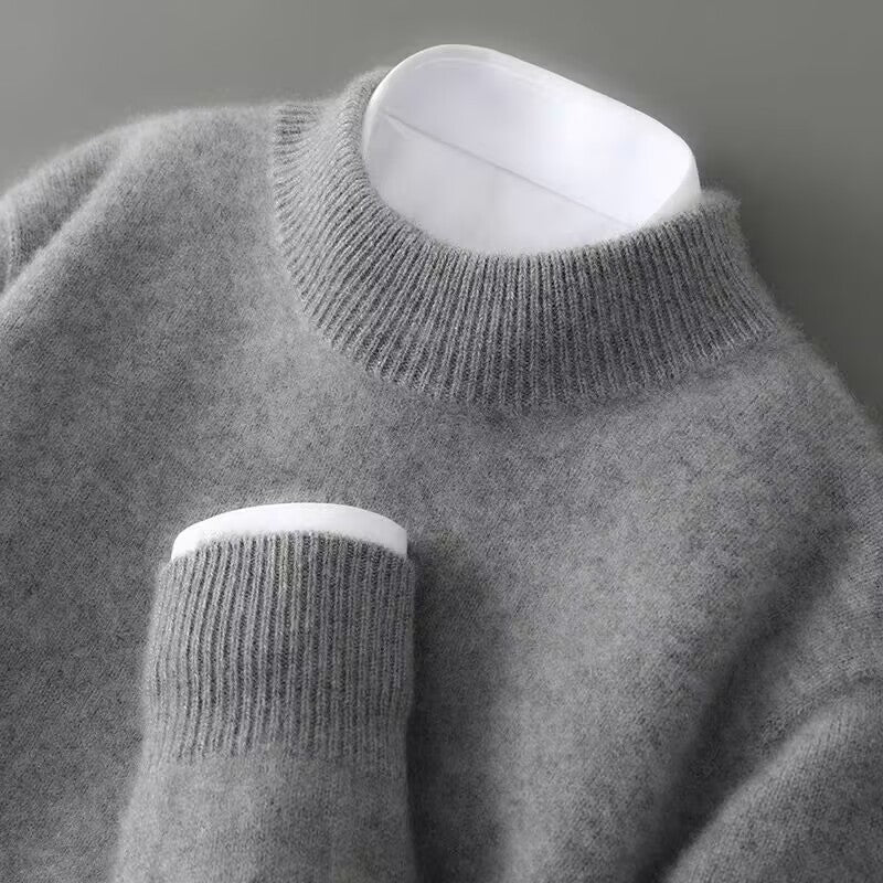 Pánský svetr 100% kašmír – klasický styl