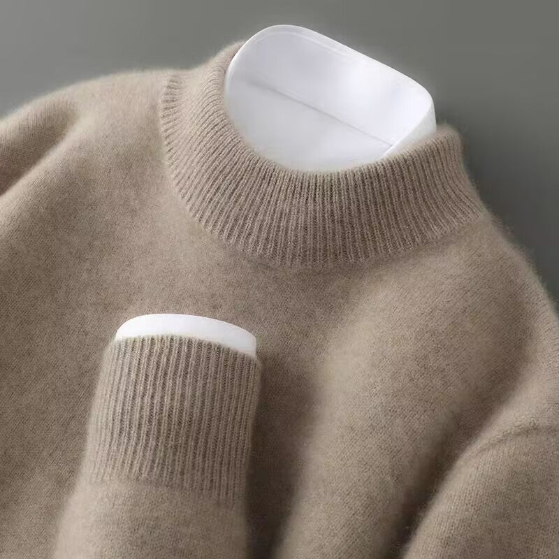 Pánský svetr 100% kašmír – klasický styl