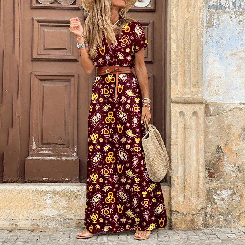 Elegantní boho maxi šaty z lehké viskózy
