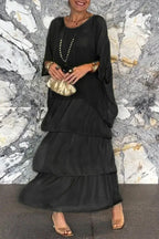 Vestido de Capas Nora - Azul Oscuro