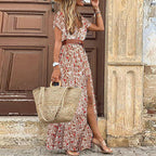 Elegantní boho maxi šaty z lehké viskózy