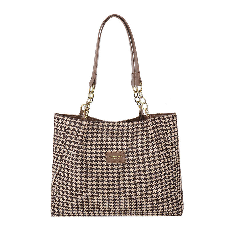 Camila | Bolsa Tote Estampado de Pico de Gallo