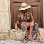 Elegantní boho maxi šaty z lehké viskózy
