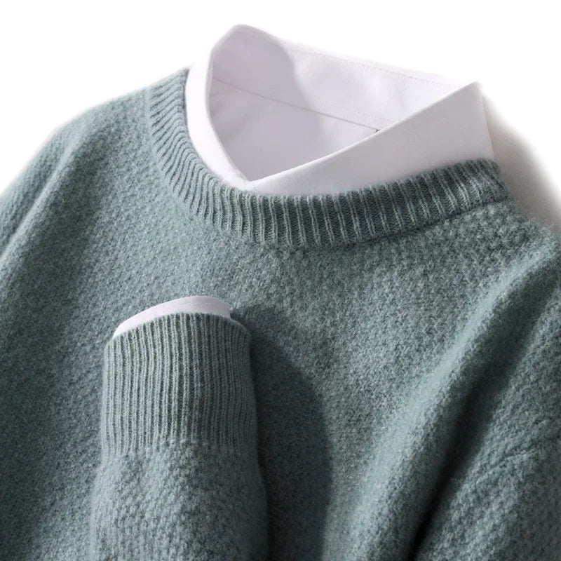 Pánský svetr 100% kašmír – elegantní střih