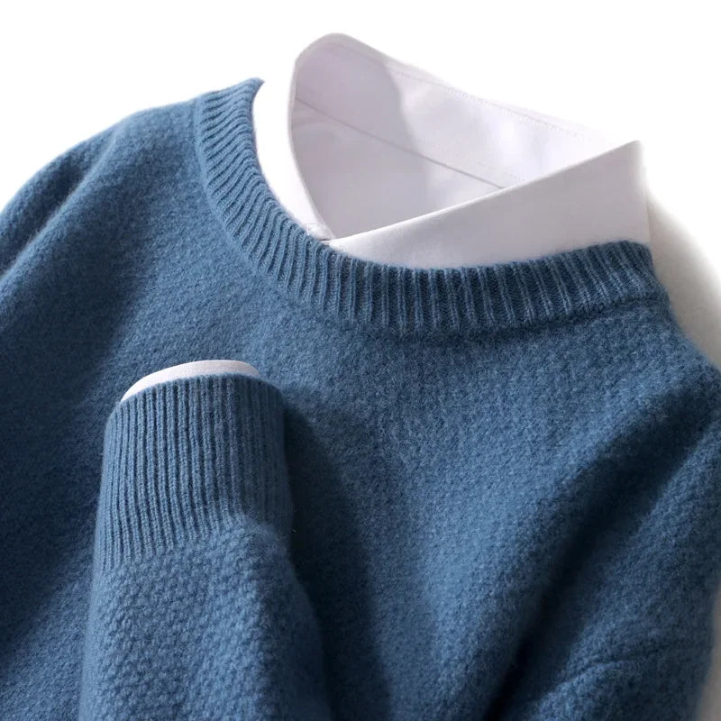 Pánský svetr 100% kašmír – elegantní střih