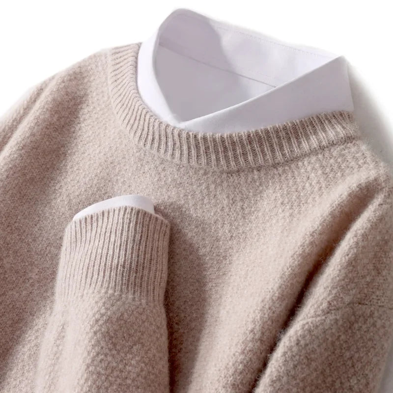 Pánský svetr 100% kašmír – elegantní střih