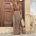 Elegantní boho maxi šaty z lehké viskózy