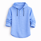 Pánská lněná košile s kapucí – casual styl