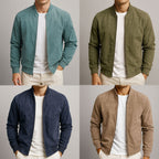 Chaqueta De Ante Para Hombre Con Corte Estructurado
