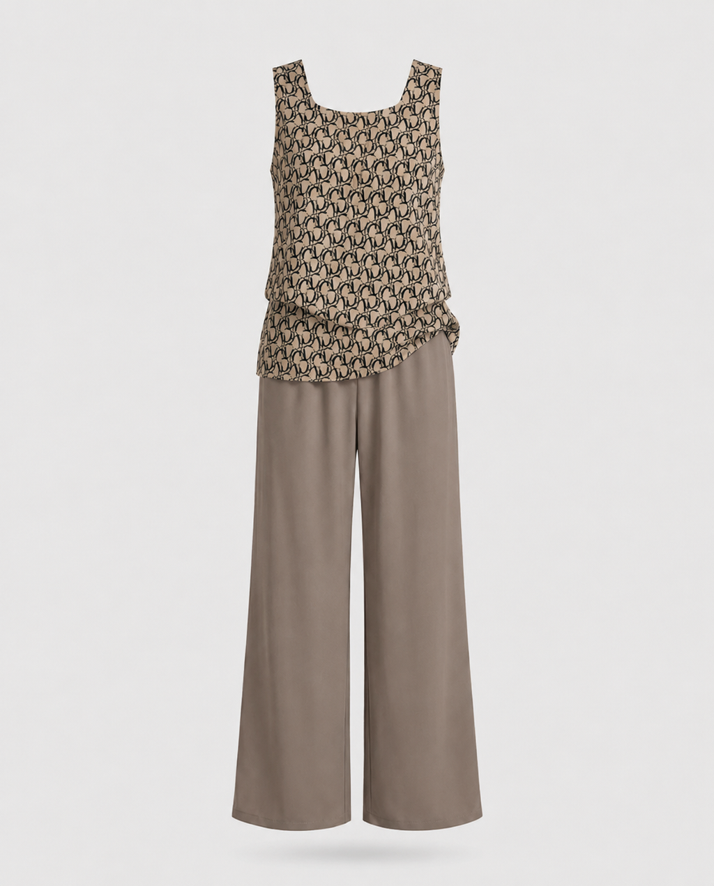 Letní elegantní dámský set – halenka a kalhoty
