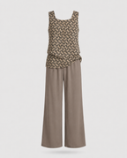 Letní elegantní dámský set – halenka a kalhoty