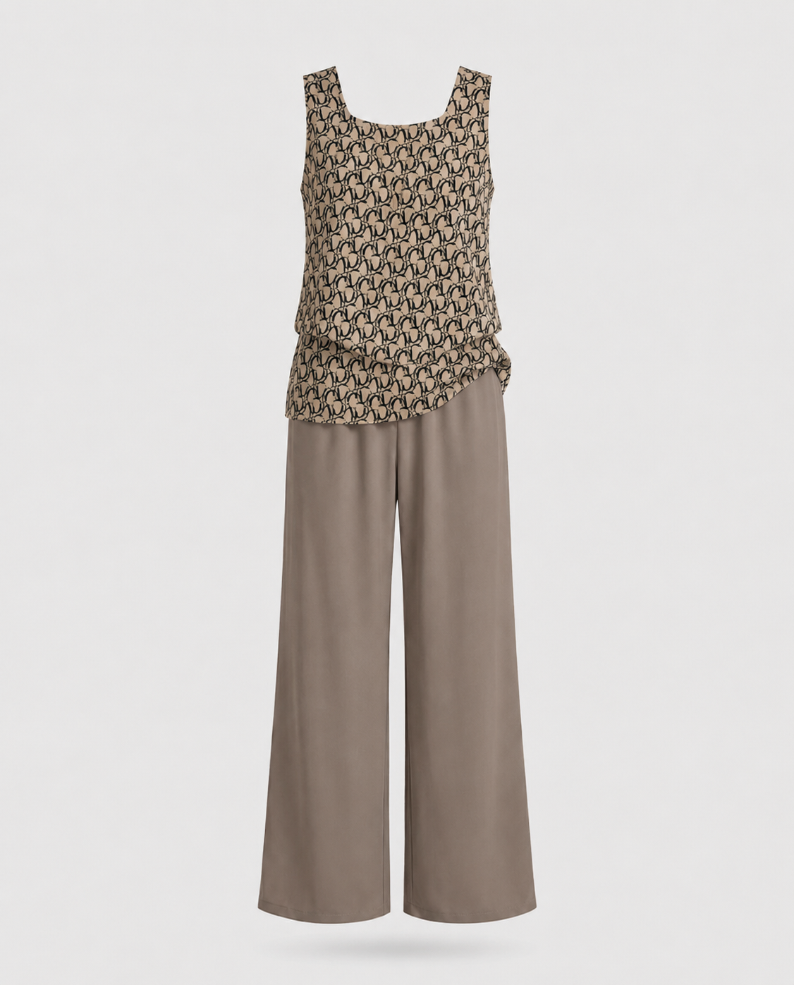 Letní elegantní dámský set – halenka a kalhoty