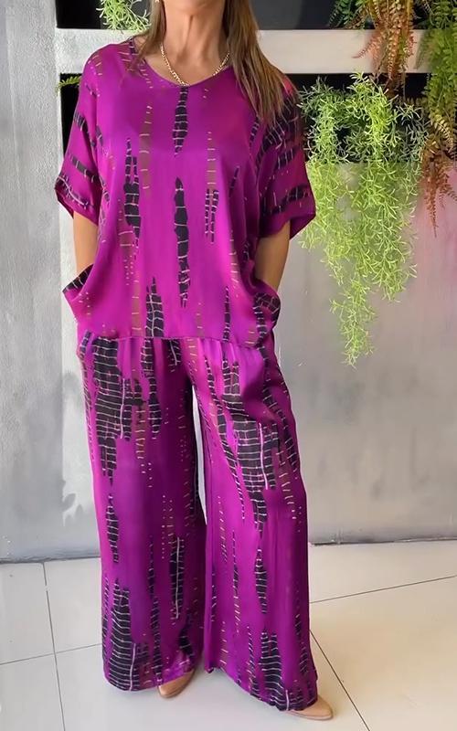 Casual dvoudílný potiskovaný set Marie
