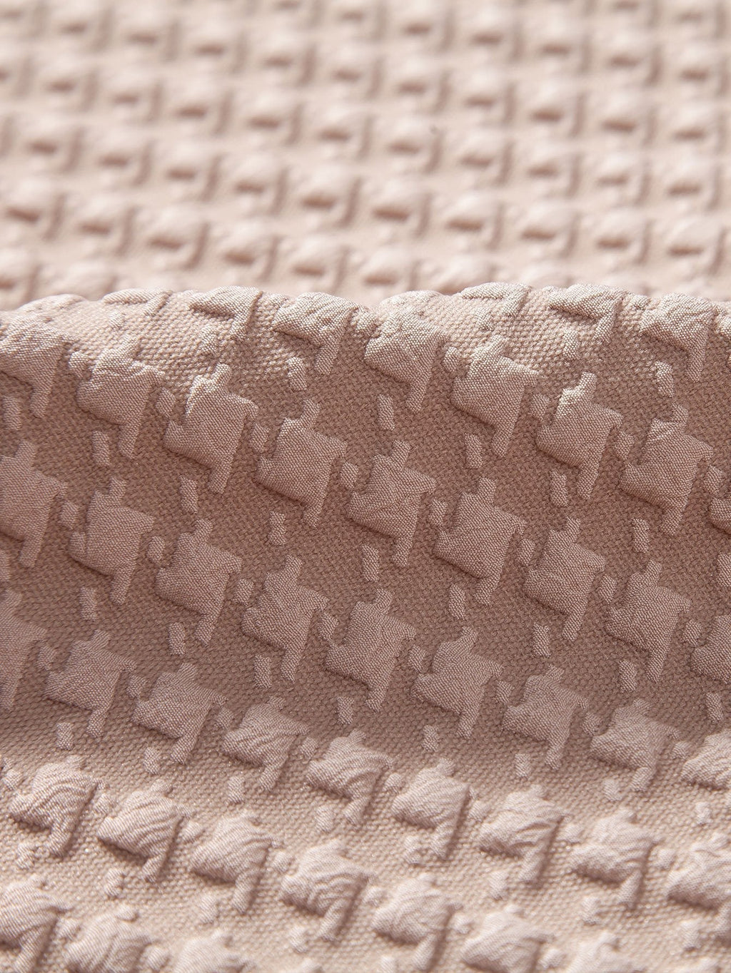 Set – kubánská košile jacquard kohoutí stopa a lněné kalhoty
