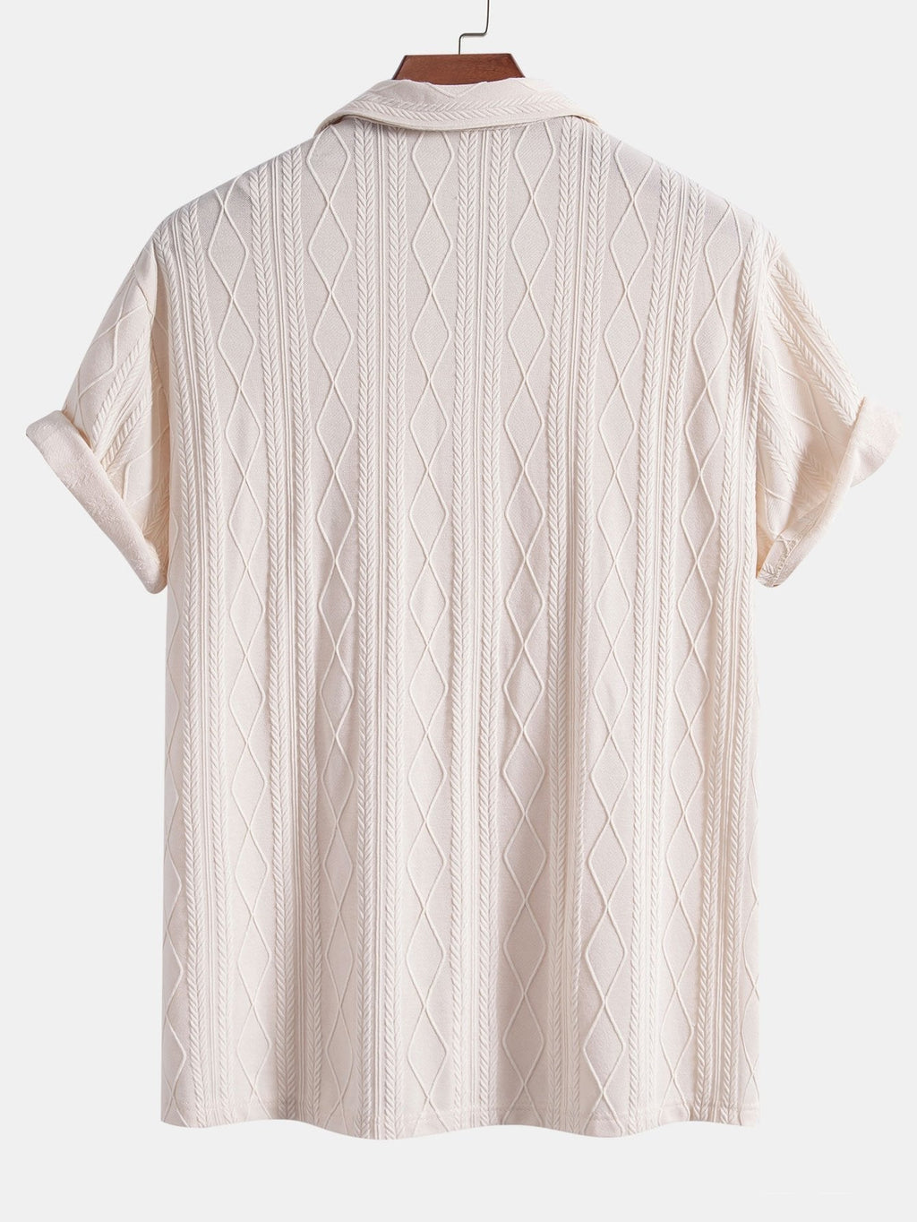 Set – kubánská jacquard košile a rovné kalhoty