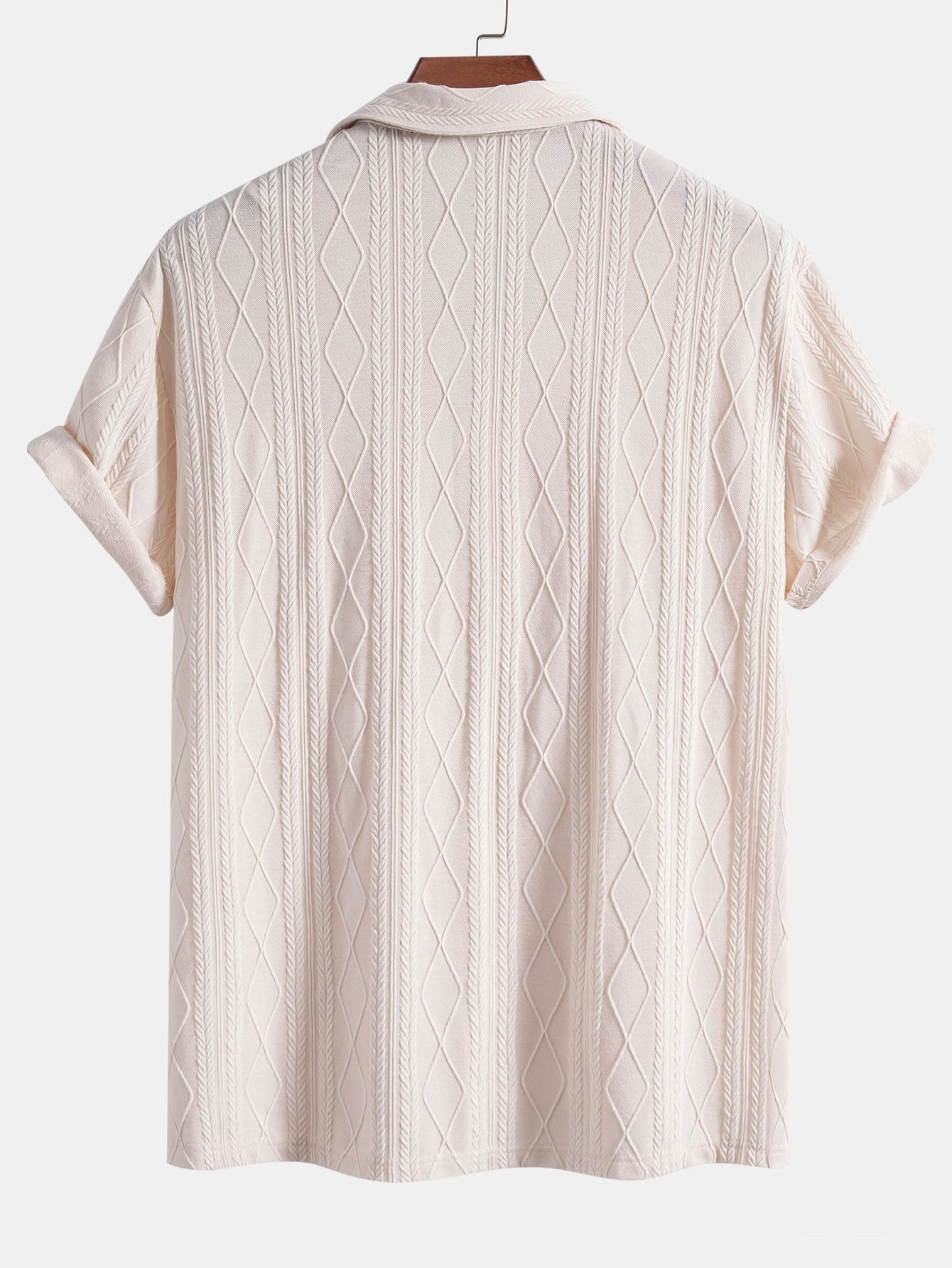 Set – kubánská jacquard košile a rovné kalhoty