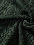 Set – kubánská jacquard košile a rovné lněné kalhoty