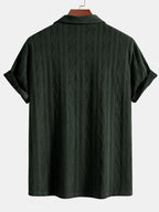 Set – kubánská jacquard košile a rovné kalhoty