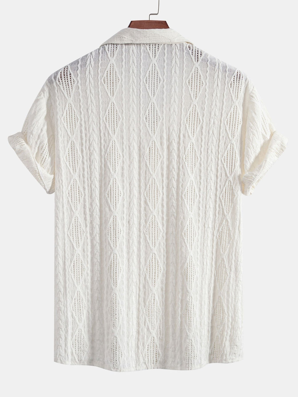 Set – kubánská jacquard košile a texturované šortky
