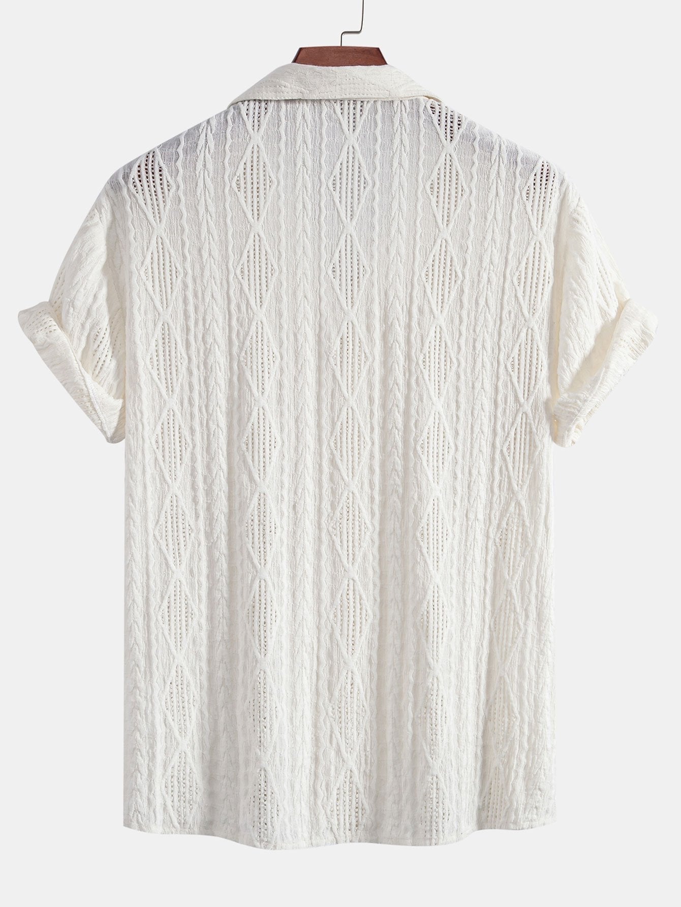 Set – kubánská jacquard košile a texturované šortky