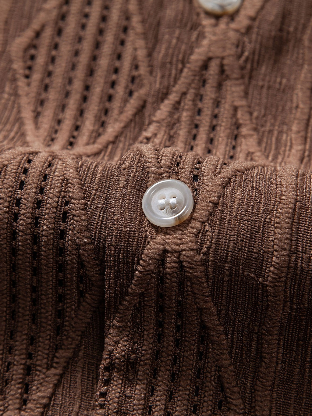 Set – kubánská jacquard košile a texturované šortky