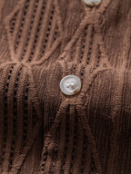 Set – kubánská jacquard košile a texturované šortky