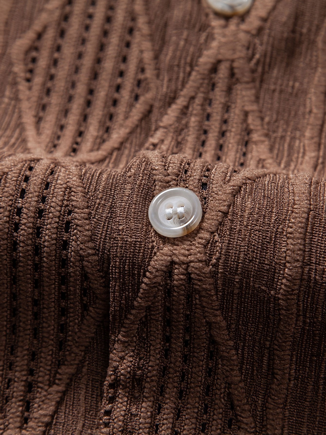 Set – kubánská jacquard košile a texturované šortky