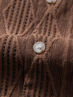 Set – kubánská jacquard košile a zkrácené lněné kalhoty