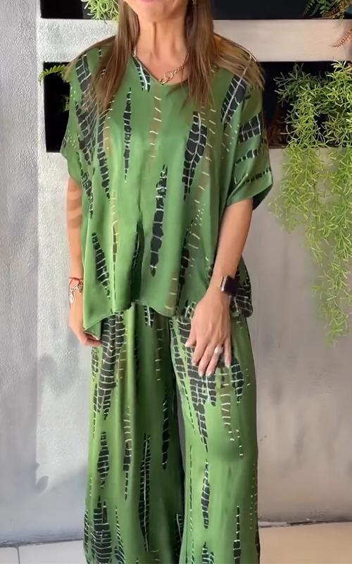 Casual dvoudílný potiskovaný set Marie