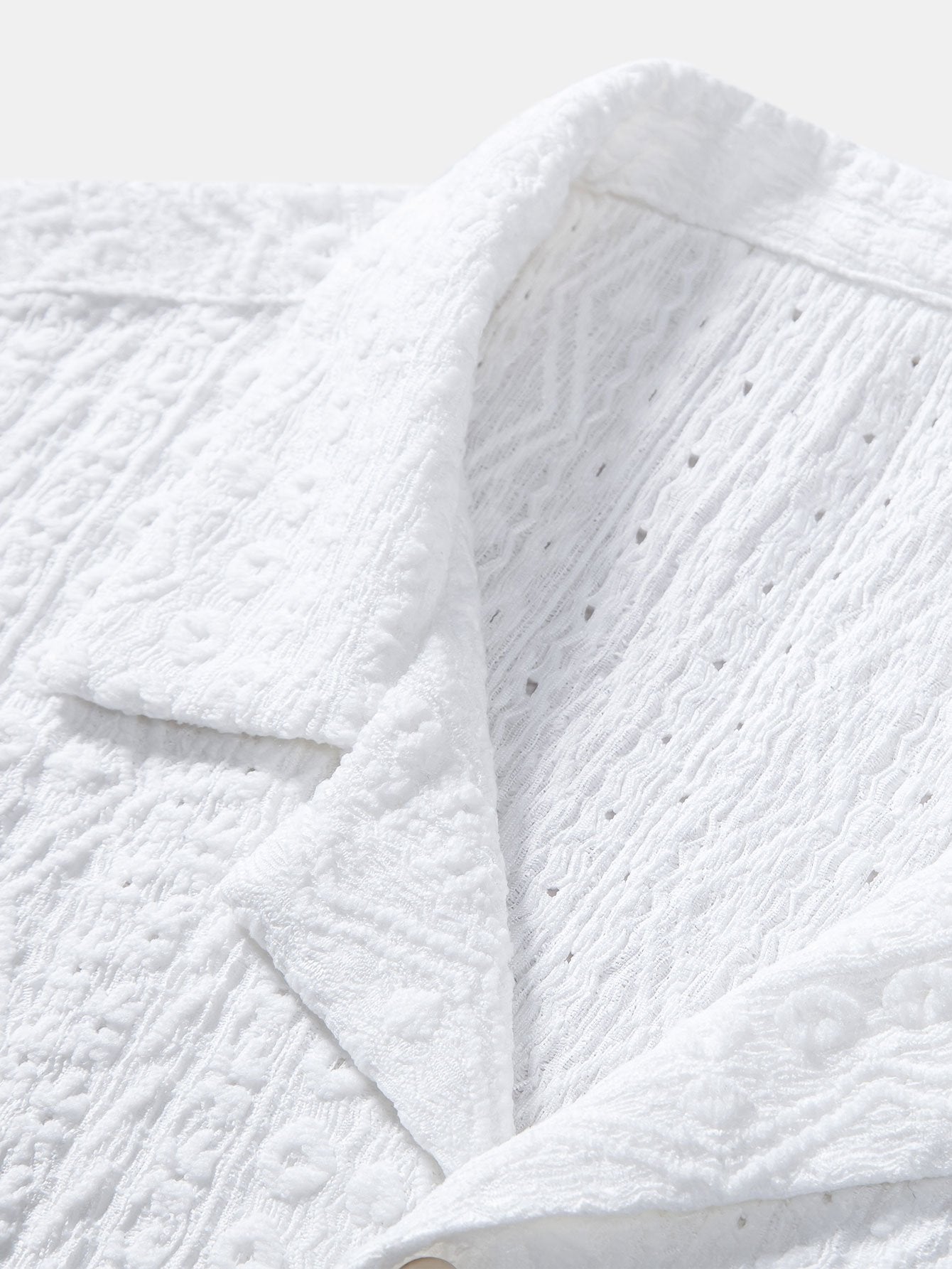 Set – kubánská jacquard košile a lněné bavlněné kalhoty